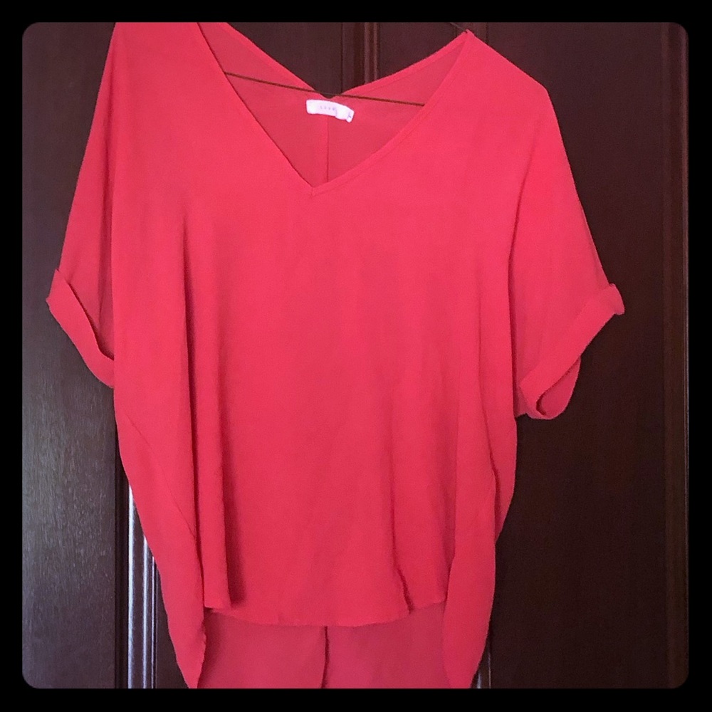 Salmon Colored Blouse Shirt
